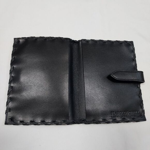 Harold Powell Olive Calf Hair and Leather Passport Holder - Picture 4 of 7